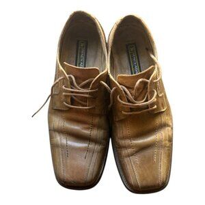 Stacy Adams Leather Shoes Men's Size 9 Brown Oxford Square Toe